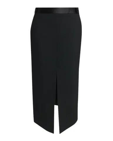 Tom Ford Center-Slit Long Wool Skirt | Thumbnail 1 Tom Ford Center-Slit Long Wool Skirt | Thumbnail 1