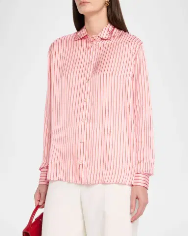 AMIRI Striped Button-Front Shirt | Thumbnail 4 AMIRI Striped Button-Front Shirt | Thumbnail 4