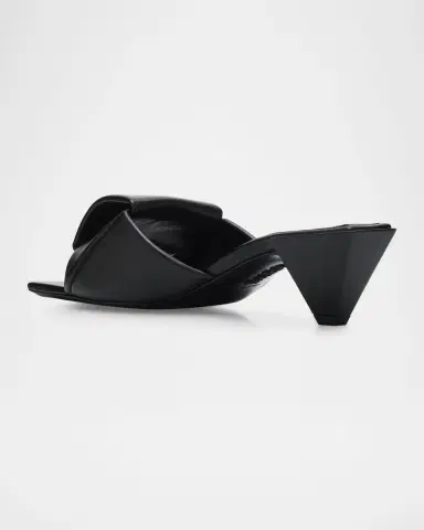 LOEWE 45mm Origami Leather Slide Sandals | Thumbnail 2 LOEWE 45mm Origami Leather Slide Sandals | Thumbnail 2