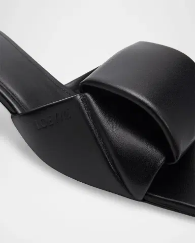 LOEWE 45mm Origami Leather Slide Sandals | Thumbnail 3 LOEWE 45mm Origami Leather Slide Sandals | Thumbnail 3