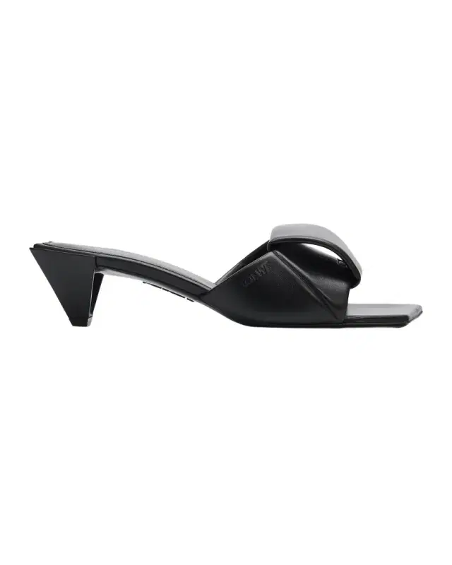 LOEWE 45mm Origami Leather Slide Sandals
