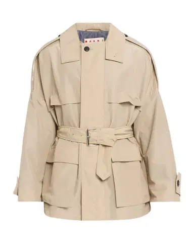Marni Men 's Belted Short Trench Coat | Thumbnail 1
