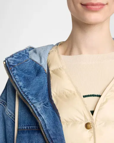 Moncler Ecrevisse 3-in-1 Denim Down Jacket | Thumbnail 5