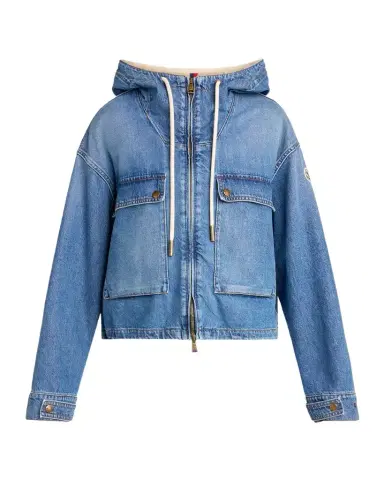 Moncler Ecrevisse 3-in-1 Denim Down Jacket | Thumbnail 1