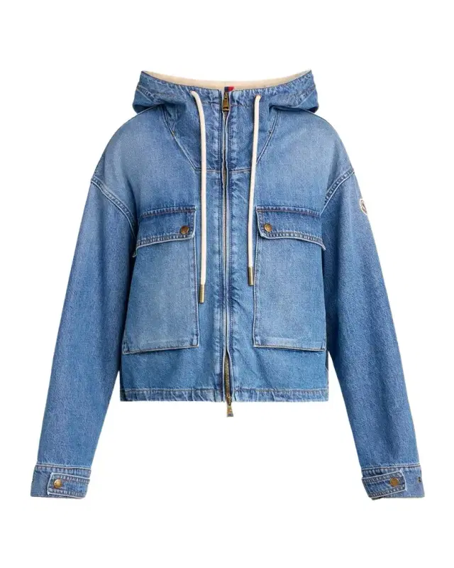 Moncler Ecrevisse 3-in-1 Denim Down Jacket