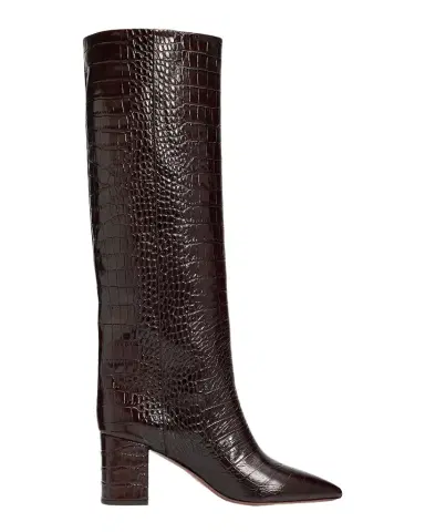 Paris Texas 70mm Anja Croc-Embossed Leather Knee-High Boots | Thumbnail 1 Paris Texas 70mm Anja Croc-Embossed Leather Knee-High Boots | Thumbnail 1