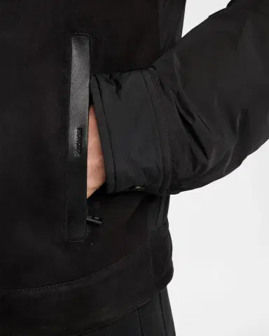 Moncler Men's Hybrid Suede Shearling-Collar Aviator Jacket | Thumbnail 5 Moncler Men's Hybrid Suede Shearling-Collar Aviator Jacket | Thumbnail 5
