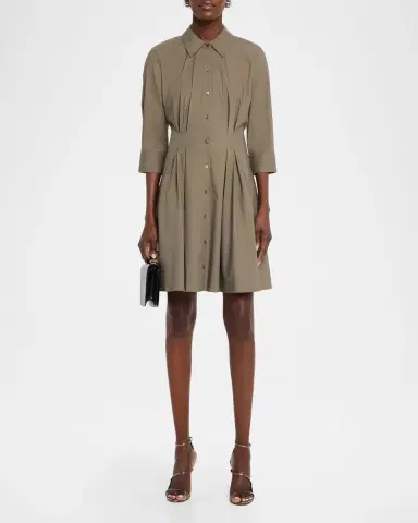 L'Agence Journi Pintucked Shirtdress | Thumbnail 2