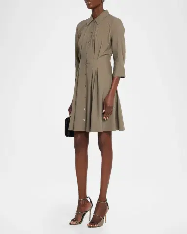 L'Agence Journi Pintucked Shirtdress | Thumbnail 4