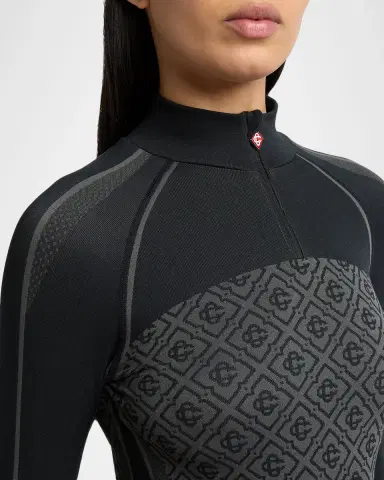 Casablanca Seamless Monogram Half-Zip Top | Thumbnail 5