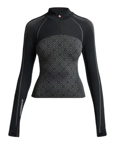 Casablanca Seamless Monogram Half-Zip Top | Thumbnail 1