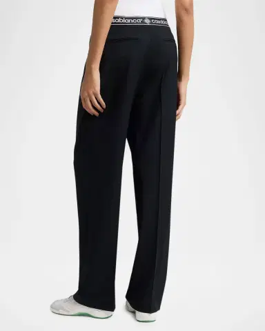 Casablanca Logo-Tape Tailored Wool Trousers | Thumbnail 3