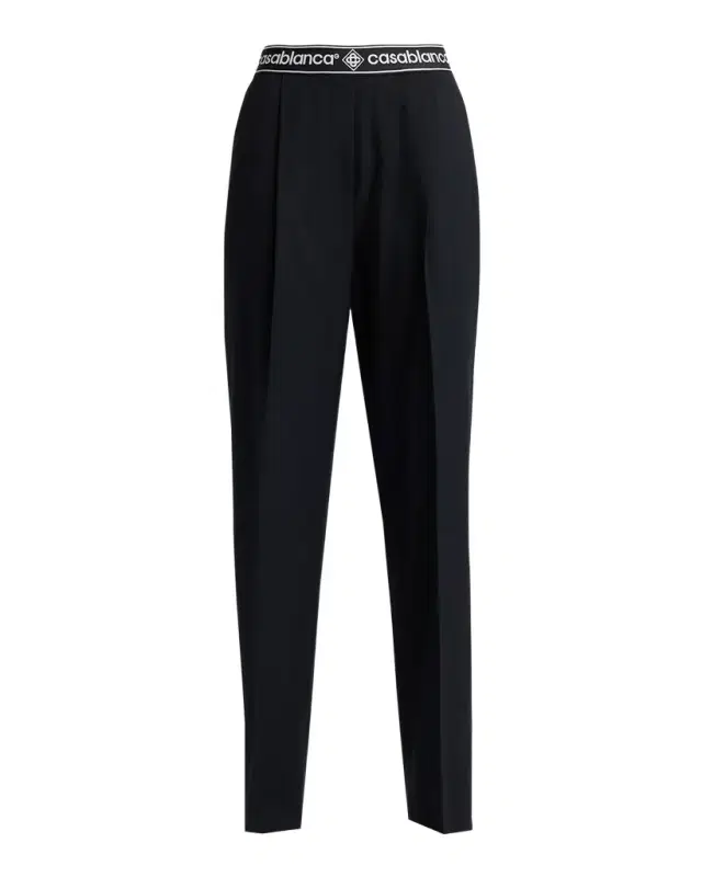 Casablanca Logo-Tape Tailored Wool Trousers