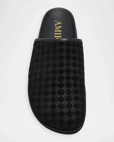 Amiri Men 's MA Monogram Suede Clogs | Thumbnail 4 Amiri Men 's MA Monogram Suede Clogs | Thumbnail 4