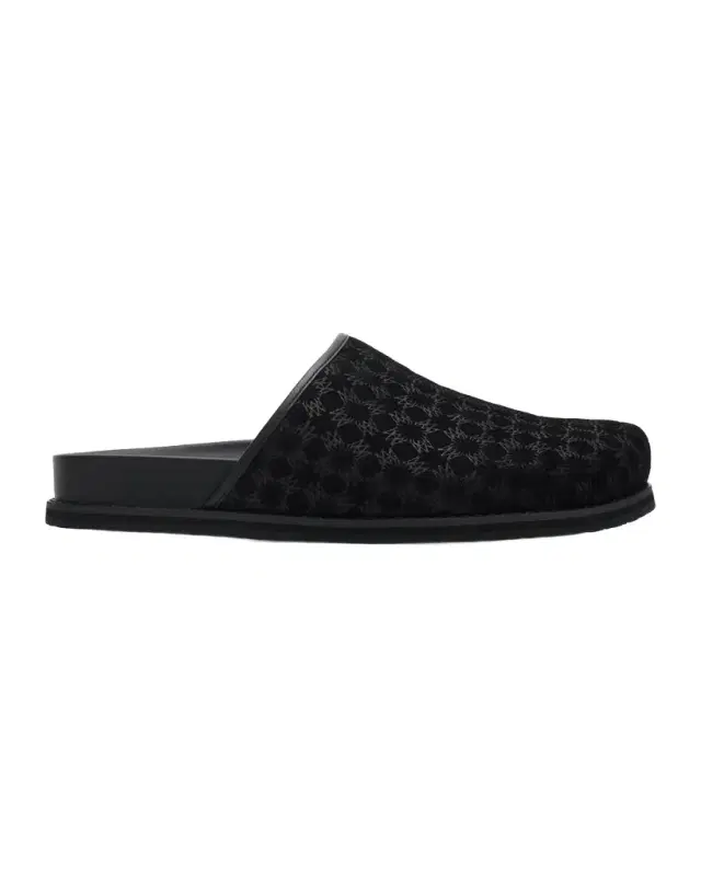 Amiri Men 's MA Monogram Suede Clogs