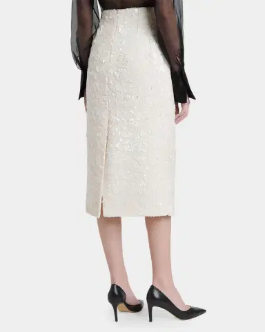 Kiton Sequined Tweed Midi Skirt | Thumbnail 3 Kiton Sequined Tweed Midi Skirt | Thumbnail 3