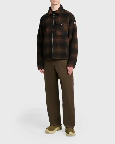 Moncler Men's Buffalo Check Full-Zip Shirt Jacket | Thumbnail 2 Moncler Men's Buffalo Check Full-Zip Shirt Jacket | Thumbnail 2