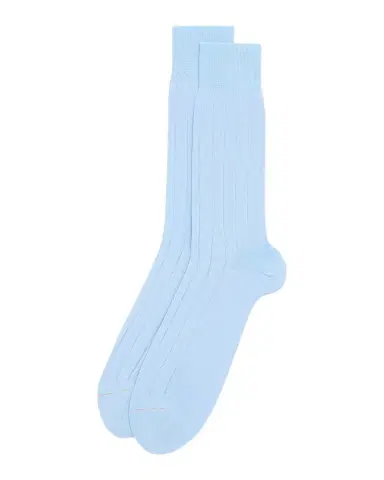 Paul Smith Men's Ribbed Mercerized Cotton Calf-Length Socks | Thumbnail 3