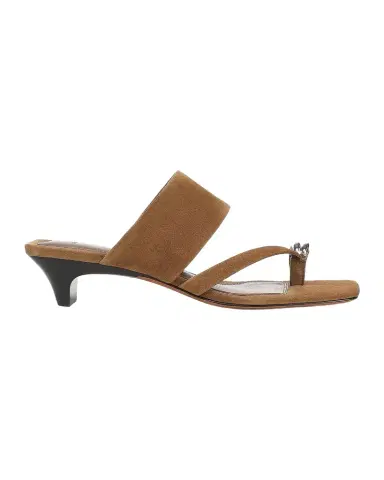 Vince 40MM Stacy Toe Ring-Detail Suede Sandals | Thumbnail 1 Vince 40MM Stacy Toe Ring-Detail Suede Sandals | Thumbnail 1