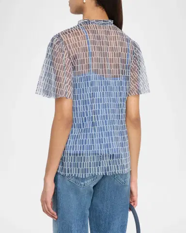 Johnny Was Leandra Embroidered Mesh Blouse | Thumbnail 3 Johnny Was Leandra Embroidered Mesh Blouse | Thumbnail 3