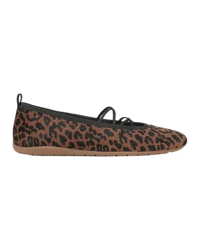 Vince Coralie Leopard-Print Calf Hair Ballet Flats