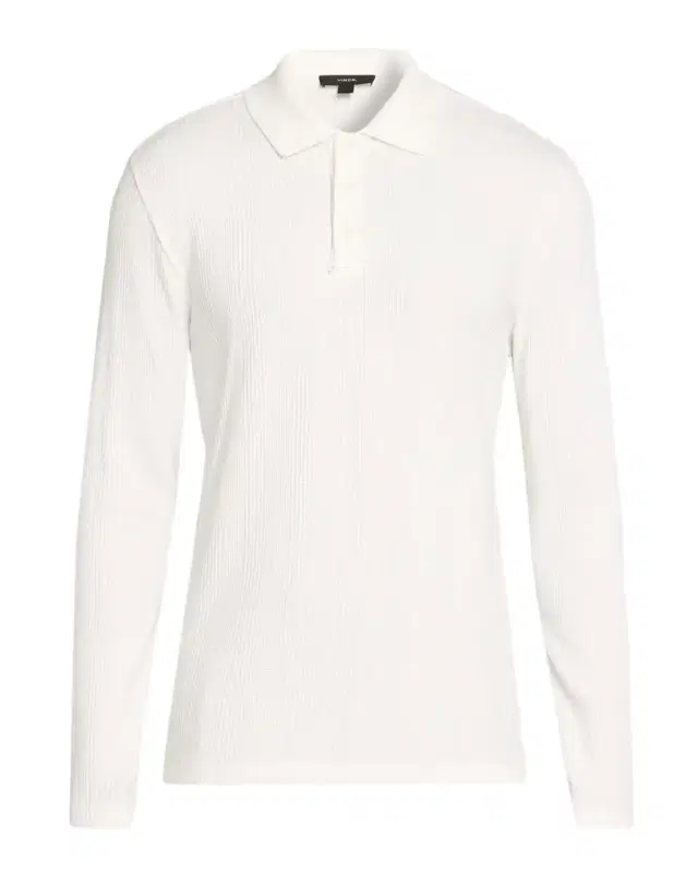 Vince Men 's Long-Sleeve Textured Polo Shirt