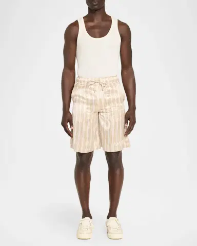 AMIRI Men's Striped Twill Pull-On Shorts | Thumbnail 2