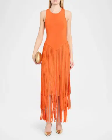 Toccin Jora Fringed Racerback Maxi Dress | Thumbnail 2 Toccin Jora Fringed Racerback Maxi Dress | Thumbnail 2
