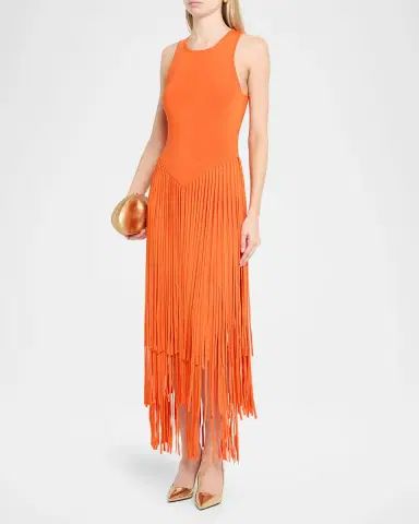 Toccin Jora Fringed Racerback Maxi Dress | Thumbnail 4 Toccin Jora Fringed Racerback Maxi Dress | Thumbnail 4