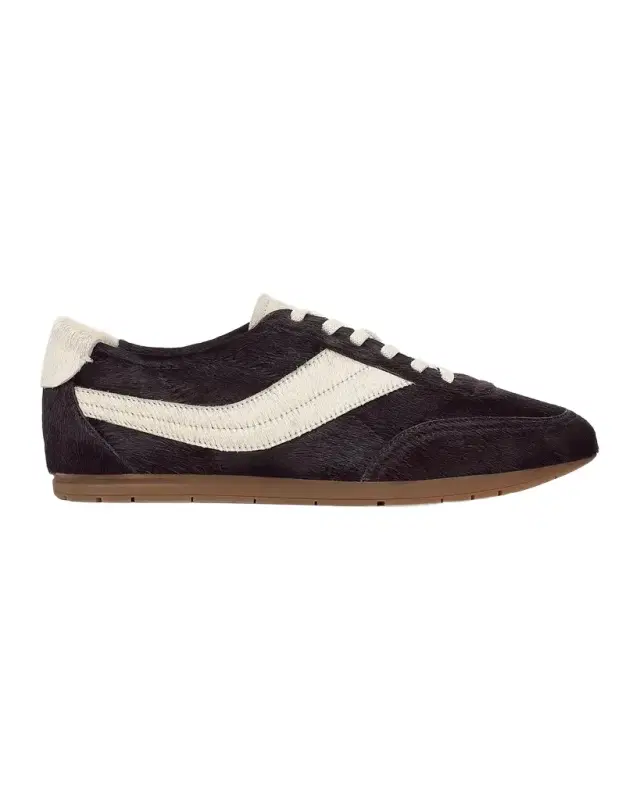 Vince La Runner Calf Hair Slip-On Sneakers