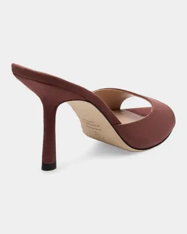 Stuart Weitzman Lexington 85MM Suede Stiletto Mules | Thumbnail 3