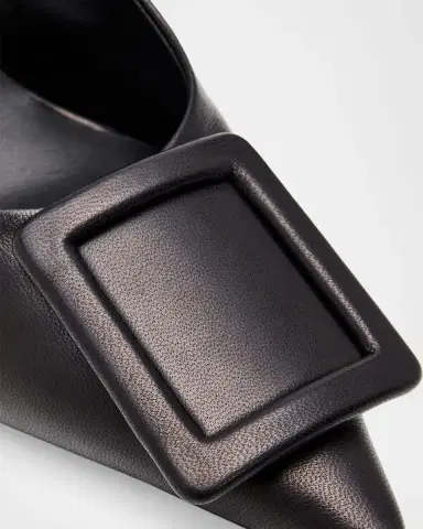 Roger Vivier 85mm Viv Ville Leather Slingback Pumps | Thumbnail 3 Roger Vivier 85mm Viv Ville Leather Slingback Pumps | Thumbnail 3