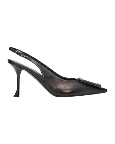 Roger Vivier 85mm Viv Ville Leather Slingback Pumps | Thumbnail 1 Roger Vivier 85mm Viv Ville Leather Slingback Pumps | Thumbnail 1