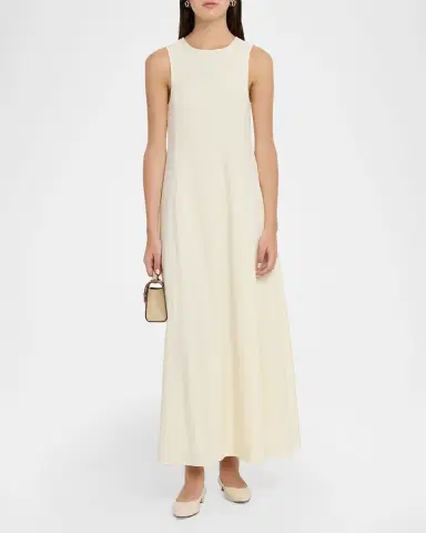 Emporio Armani Sleeveless A-Line Cady Maxi Dress | Thumbnail 2