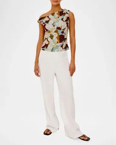 RAILS Orelia Floral Ruched Mesh Top | Thumbnail 2 RAILS Orelia Floral Ruched Mesh Top | Thumbnail 2