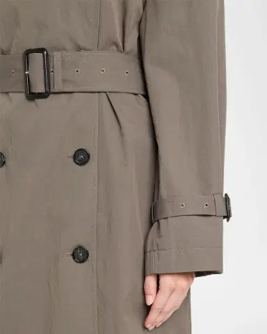 TOTEME Crisp Cotton Belted Summer Trench Coat | Thumbnail 5 TOTEME Crisp Cotton Belted Summer Trench Coat | Thumbnail 5