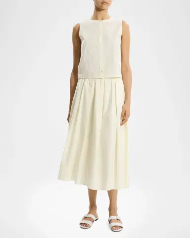 Theory Sleeveless Button-Front Top | Thumbnail 2 Theory Sleeveless Button-Front Top | Thumbnail 2