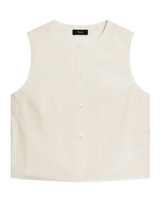 Theory Sleeveless Button-Front Top