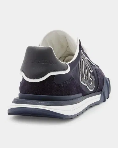 Dolce & Gabbana Men's DG Athletic Nylon and Leather Sneakers | Thumbnail 2