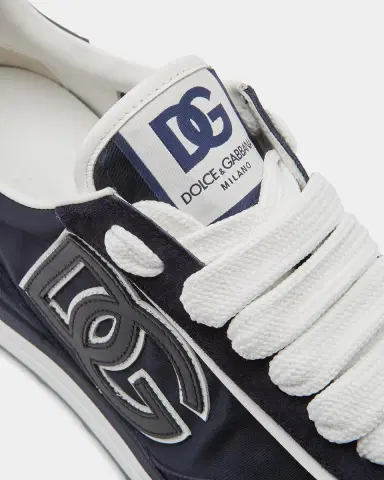 Dolce & Gabbana Men's DG Athletic Nylon and Leather Sneakers | Thumbnail 3
