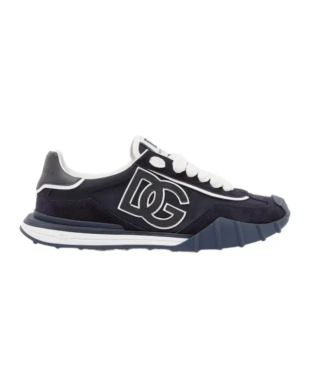 Dolce & Gabbana Men 's DG Athletic Nylon and Leather Sneakers