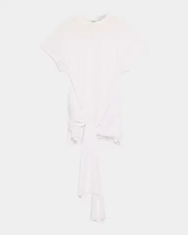 TOTEME Tie-Waist Jersey Short-Sleeve T-Shirt | Thumbnail 1 TOTEME Tie-Waist Jersey Short-Sleeve T-Shirt | Thumbnail 1