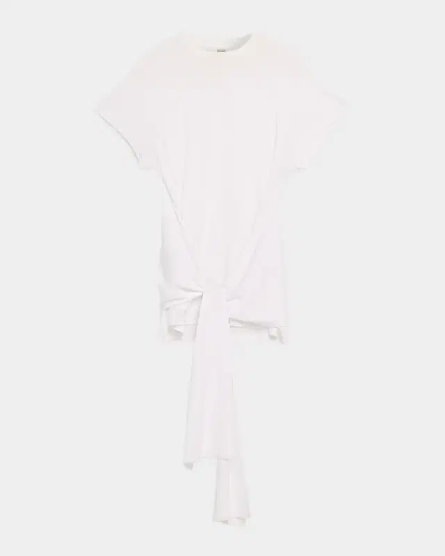 Toteme Tie-Waist Jersey Short-Sleeve T-Shirt