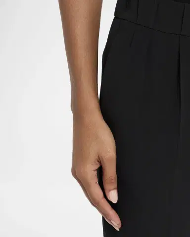 Brunello Cucinelli Silk Crepe Slim-Leg Ankle Pull-On Pants | Thumbnail 5