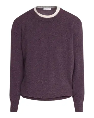 Brunello Cucinelli Men's Cashmere Melange Crewneck Sweater | Thumbnail 1