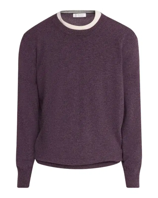 Brunello Cucinelli Men 's Cashmere Melange Crewneck Sweater