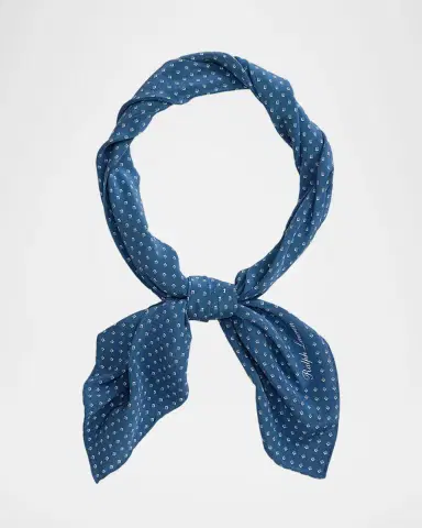Ralph Lauren Purple Label Men's Cotton Geometric Neckerchief | Thumbnail 5