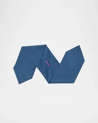 Ralph Lauren Purple Label Men's Cotton Geometric Neckerchief | Thumbnail 6