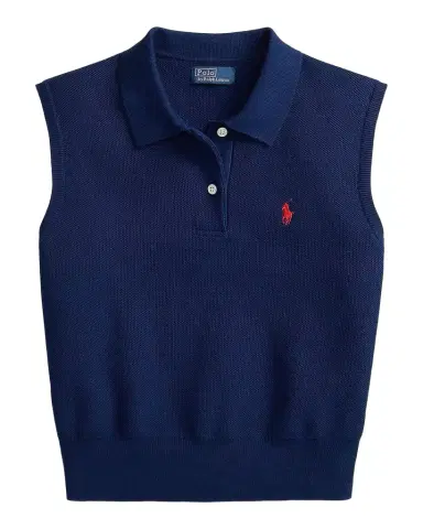 Polo Ralph Lauren Logo Cotton Crop Polo Top | Thumbnail 1