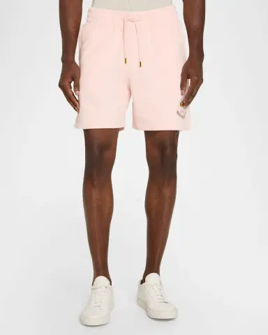 Casablanca x Pink Laduree Men's Embroidered Sweat Shorts | Thumbnail 4 Casablanca x Pink Laduree Men's Embroidered Sweat Shorts | Thumbnail 4